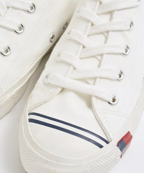 SHIPS KIDS（シップスキッズ）の「PRO-Keds:SHIPS(シップス)40周年 【復刻】BASKETBALL SHOES◆（スニーカー・キッズ・ホワイト/ネイビー・18/17/19/20）」の3枚目の写真