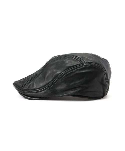 schott(ショット)の「Schott/ショット/LEATHER HUNTING CAP/レザー ハンチング キャップ(ハンチング/ベレー帽・メンズ・ブラック・F)」の13枚目の写真