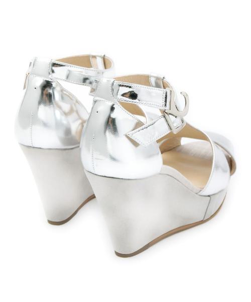 ODETTE E ODILE（オデットエオディール）の「OIT ベーシックWEG SD95（サンダル・レディース・シルバー/ベージュ/ネイビー・35/36/37）」の8枚目の写真