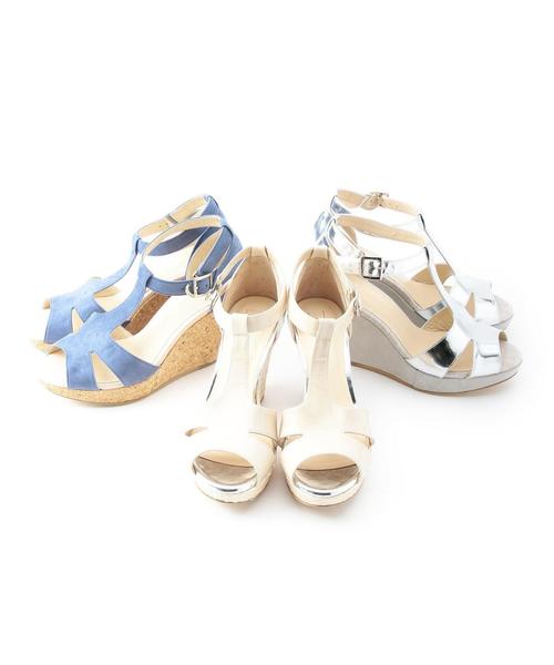 ODETTE E ODILE（オデットエオディール）の「OIT ベーシックWEG SD95（サンダル・レディース・シルバー/ベージュ/ネイビー・35/36/37）」の11枚目の写真