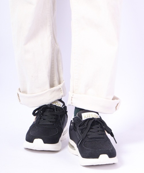 【Kiton】 FITSニットコットンスニーカー Fits - Sneakers Cotton Navy Blue | Kiton