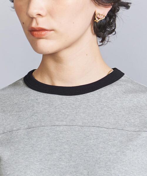 BEAUTY&YOUTH UNITED ARROWS（ビューティーアンドユースユナイテッドアローズ）の「コットン リンガーTシャツ（Tシャツ/カットソー・レディース・ホワイト/グレー/ダークグリーン・FREE）」の16枚目の写真