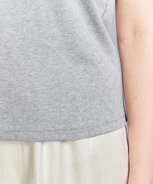 BEAUTY&YOUTH UNITED ARROWS（ビューティーアンドユースユナイテッドアローズ）の「コットン リンガーTシャツ（Tシャツ/カットソー・レディース・ホワイト/グレー/ダークグリーン・FREE）」の4枚目の写真