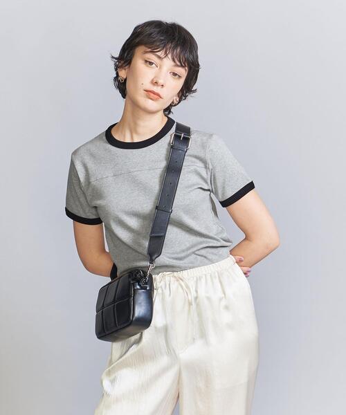 BEAUTY&YOUTH UNITED ARROWS（ビューティーアンドユースユナイテッドアローズ）の「コットン リンガーTシャツ（Tシャツ/カットソー・レディース・ホワイト/グレー/ダークグリーン・FREE）」の12枚目の写真
