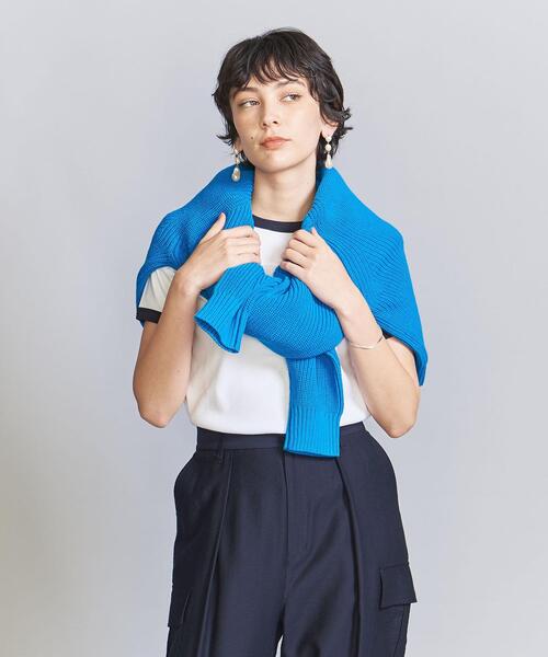 BEAUTY&YOUTH UNITED ARROWS（ビューティーアンドユースユナイテッドアローズ）の「コットン リンガーTシャツ（Tシャツ/カットソー・レディース・ホワイト/グレー/ダークグリーン・FREE）」の17枚目の写真