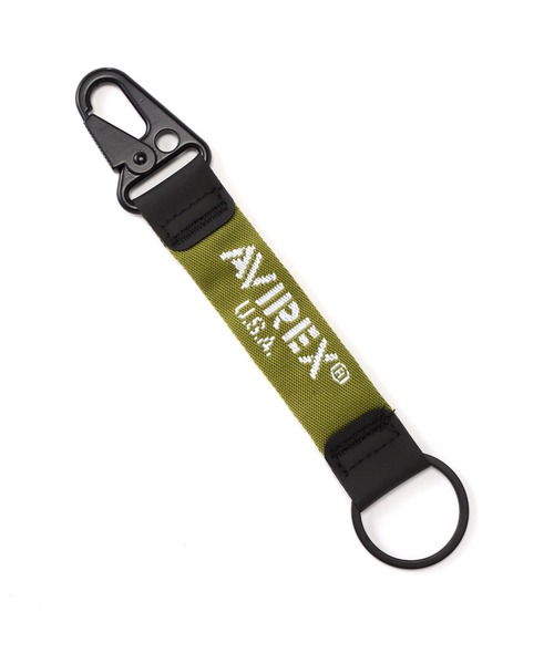 AVIREX(アヴィレックス)の「【直営店限定】CLIPPER KEYCHAIN / クリッパー キーチェーン /AVIREX / アヴィレックス(キーホルダー・メンズ・その他/オリーブ系/ブラック・F)」の2枚目の写真