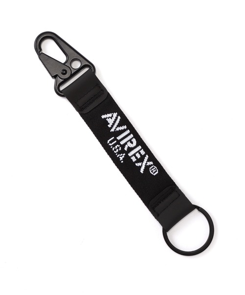 AVIREX(アヴィレックス)の「【直営店限定】CLIPPER KEYCHAIN / クリッパー キーチェーン /AVIREX / アヴィレックス(キーホルダー・メンズ・その他/オリーブ系/ブラック・F)」の1枚目の写真