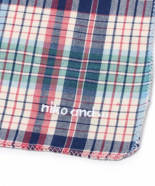 オリジナルコットンチェック柄ハンカチ