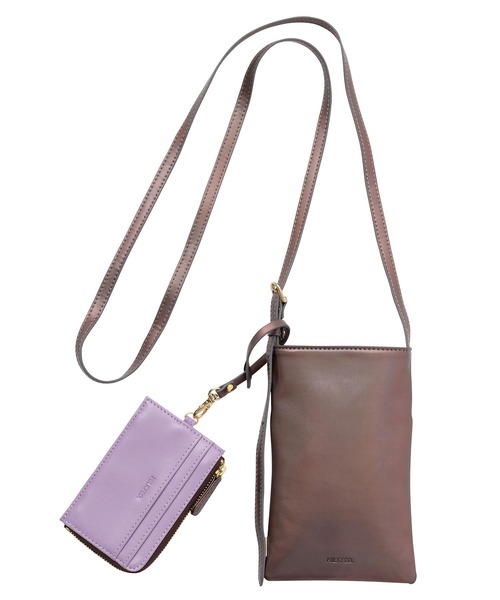 MILKFED.（ミルクフェド）の「ENGRAVED LOGO MULTI CASE（ショルダーバッグ・レディース・パープル/ゴールド/ブラック・ONE SIZE）」の3枚目の写真