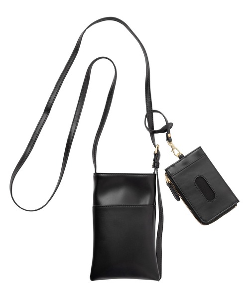 MILKFED.（ミルクフェド）の「ENGRAVED LOGO MULTI CASE（ショルダーバッグ・レディース・パープル/ゴールド/ブラック・ONE SIZE）」の7枚目の写真