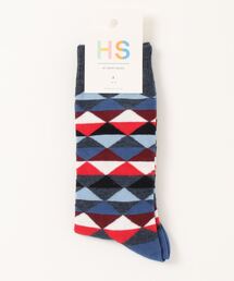 Happy Socks | HS by Happy Socks メンズ レディース TRIANGLE ( トライアングル ) クルーソックス 10201907(ソックス/靴下)