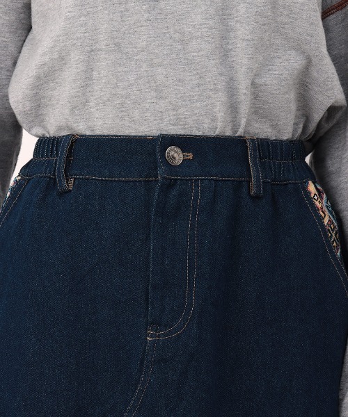 チチカカ（チチカカ）の「リメイクデニムスカート（デニムスカート・レディース・アイボリー/インディゴブルー・FREE）」の8枚目の写真