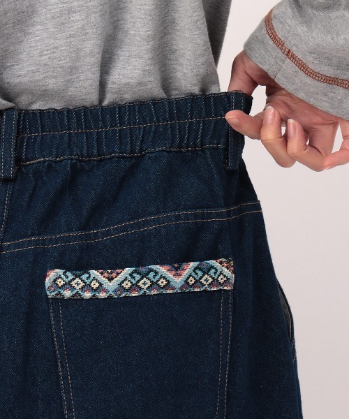 チチカカ（チチカカ）の「リメイクデニムスカート（デニムスカート・レディース・アイボリー/インディゴブルー・FREE）」の11枚目の写真