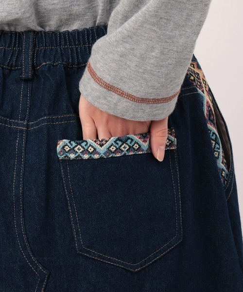 チチカカ（チチカカ）の「リメイクデニムスカート（デニムスカート・レディース・アイボリー/インディゴブルー・FREE）」の12枚目の写真