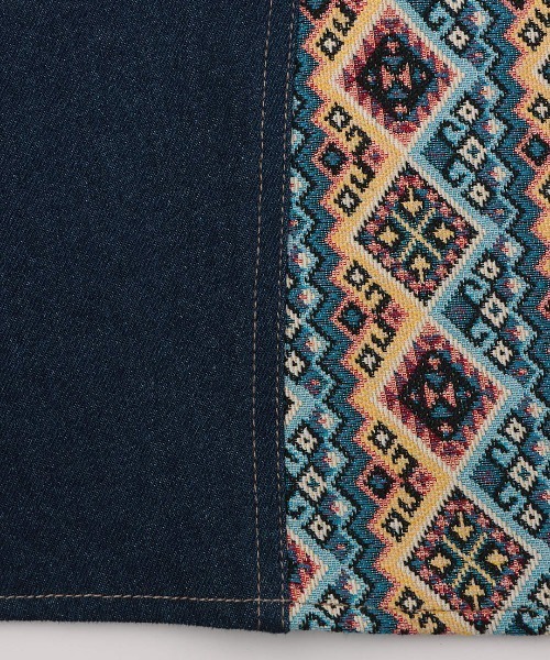 チチカカ（チチカカ）の「リメイクデニムスカート（デニムスカート・レディース・アイボリー/インディゴブルー・FREE）」の14枚目の写真