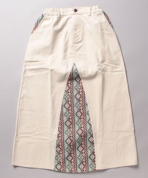 チチカカ（チチカカ）の「リメイクデニムスカート（デニムスカート・レディース・アイボリー/インディゴブルー・FREE）」の17枚目の写真