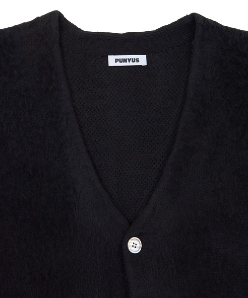 PUNYUS（プニュズ）の「モヘアライクカーディガン（カーディガン/ボレロ・レディース・ブラック/オレンジ/ブルー/グリーン・4/1/3/2）」の12枚目の写真