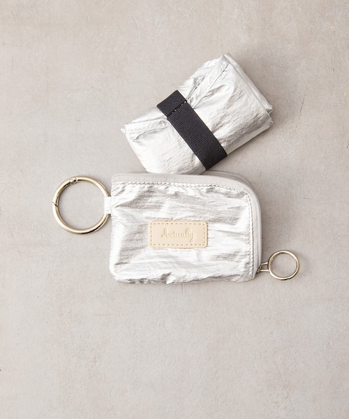 Actually（アクチュアリー）の「メタリック エコバッグ Sサイズ（エコバッグ/サブバッグ・レディース・ゴールド/シルバー/ブルー・フリー）」の10枚目の写真