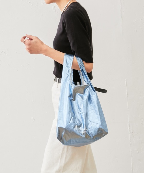 Actually（アクチュアリー）の「メタリック エコバッグ Sサイズ（エコバッグ/サブバッグ・レディース・ゴールド/シルバー/ブルー・フリー）」の22枚目の写真