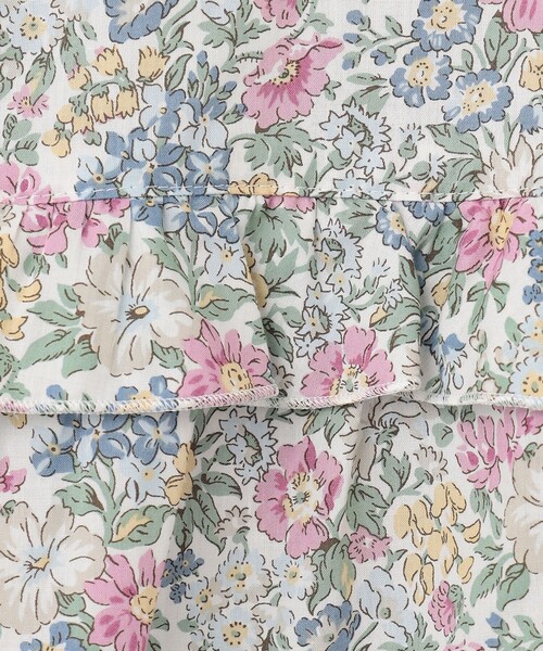 J.PRESS(ジェイプレス)の「【洗える】 LIBERTY Honeydew/Kate&Mil フリルネック ブラウス(シャツ/ブラウス・レディース・ブルー系5/ピンク系5・T13/T15)」の7枚目の写真
