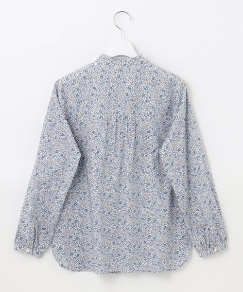 J.PRESS(ジェイプレス)の「【洗える】 LIBERTY Honeydew/Kate&Mil フリルネック ブラウス(シャツ/ブラウス・レディース・ブルー系5/ピンク系5・T13/T15)」の9枚目の写真