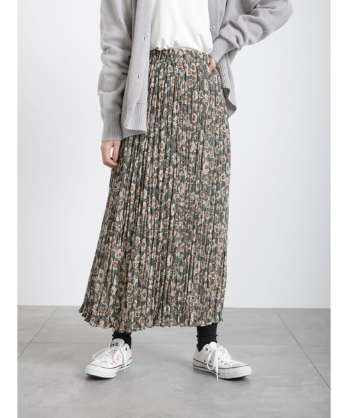 Samansa Mos2 blue（サマンサモスモスブルー）の「◎花柄アソートプリーツスカート（スカート・レディース・ブラック/グリーン/モカ・ﾌﾘ-）」の20枚目の写真