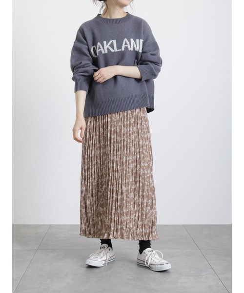 Samansa Mos2 blue（サマンサモスモスブルー）の「◎花柄アソートプリーツスカート（スカート・レディース・ブラック/グリーン/モカ・ﾌﾘ-）」の17枚目の写真