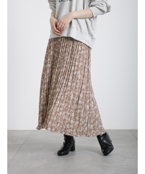 Samansa Mos2 blue（サマンサモスモスブルー）の「◎花柄アソートプリーツスカート（スカート・レディース・ブラック/グリーン/モカ・ﾌﾘ-）」の11枚目の写真