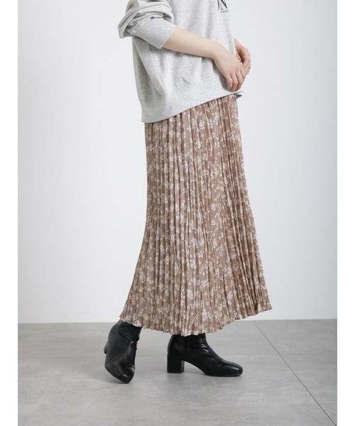 Samansa Mos2 blue（サマンサモスモスブルー）の「◎花柄アソートプリーツスカート（スカート・レディース・ブラック/グリーン/モカ・ﾌﾘ-）」の10枚目の写真