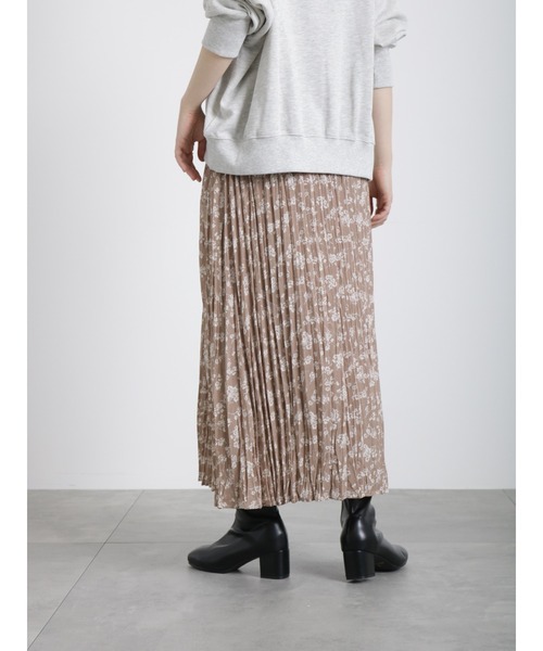 Samansa Mos2 blue（サマンサモスモスブルー）の「◎花柄アソートプリーツスカート（スカート・レディース・ブラック/グリーン/モカ・ﾌﾘ-）」の8枚目の写真