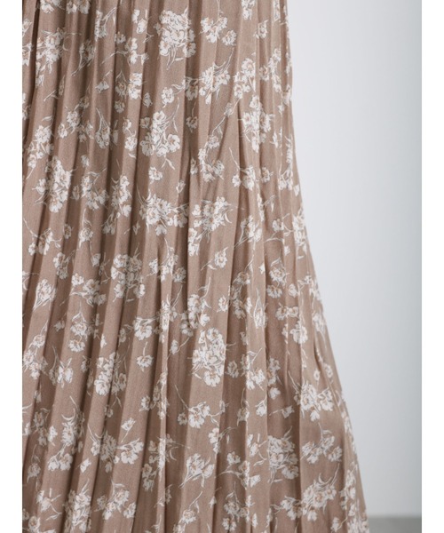 Samansa Mos2 blue（サマンサモスモスブルー）の「◎花柄アソートプリーツスカート（スカート・レディース・ブラック/グリーン/モカ・ﾌﾘ-）」の4枚目の写真