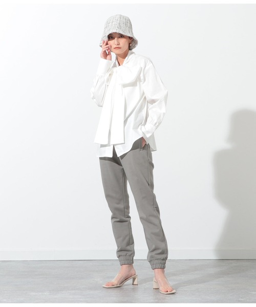 Settimissimo（セッティミッシモ）の「ツイードチューリップハット（ハット・レディース・ホワイト/ブラック・FREE）」の6枚目の写真