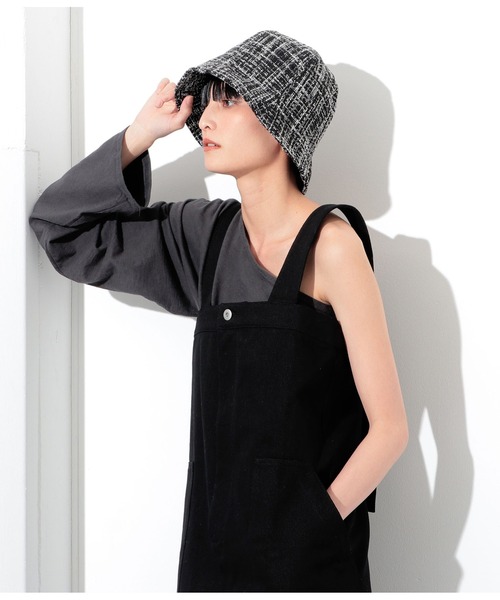 Settimissimo（セッティミッシモ）の「ツイードチューリップハット（ハット・レディース・ホワイト/ブラック・FREE）」の8枚目の写真