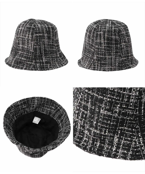 Settimissimo（セッティミッシモ）の「ツイードチューリップハット（ハット・レディース・ホワイト/ブラック・FREE）」の13枚目の写真