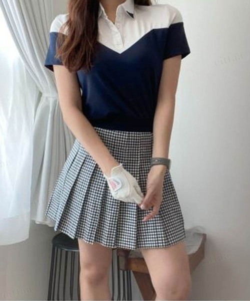 Dalfwin（ダールフィン）の「2023SS 春新作 韓国GOLF チェック柄