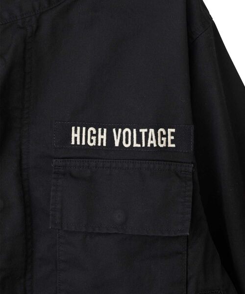 HYSTERIC GLAMOUR（ヒステリックグラマー）の「MAIDEN LOGO刺繍 ショート丈M65ジャケット（ブルゾン・レディース・ブラック/カーキ/グリーン系カモフラージュ・FREE）」の8枚目の写真