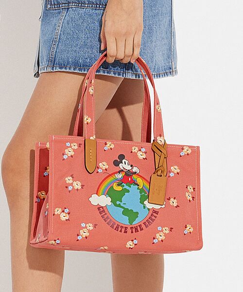 DISNEY X COACH】トート 30・100 パーセント リサイクル キャンバス