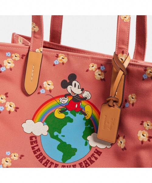 DISNEY X COACH】トート 30・100 パーセント リサイクル キャンバス