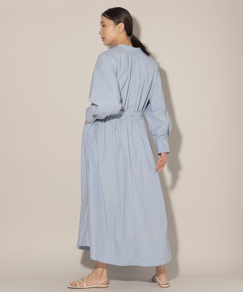 BARNYARDSTORM（バンヤードストーム）の「BARNYARDSTORM / フレアボリュームシャツワンピース（シャツワンピース・レディース・ブルー/ホワイト・1/0）」の10枚目の写真