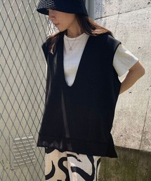 ☆ 【CHIGNON】ダンボールベストプルオーバー　8732-239BT