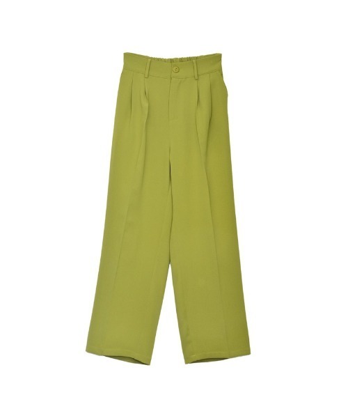 Re:EDIT（リエディ）の「[販売枚数7万枚突破][お気に入り登録数6万突破！][低身長/高身長/大きいサイズ有]ダブルタックカラーワイドパンツ（スラックス・レディース・グリーン/ベージュ/イエロー/グレー/ブルー/ブラック/ホワイト/グレイッシュベージュ/ピンク/ブラウン/ネイビー/レッド/ミント/ライトブルー・MEDIUM/AS/TALL/X-LARGE/SMALL/AM/LARGE）」の7枚目の写真