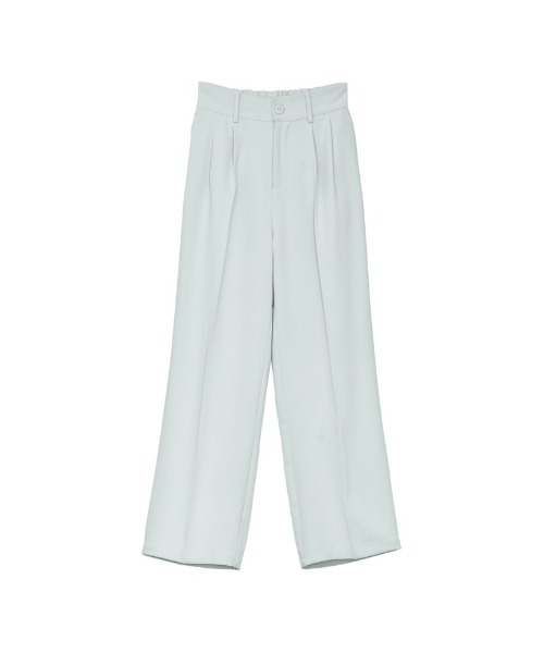 Re:EDIT（リエディ）の「[販売枚数7万枚突破][お気に入り登録数6万突破！][低身長/高身長/大きいサイズ有]ダブルタックカラーワイドパンツ（スラックス・レディース・グリーン/ベージュ/イエロー/グレー/ブルー/ブラック/ホワイト/グレイッシュベージュ/ピンク/ブラウン/ネイビー/レッド/ミント/ライトブルー・MEDIUM/AS/TALL/X-LARGE/SMALL/AM/LARGE）」の9枚目の写真