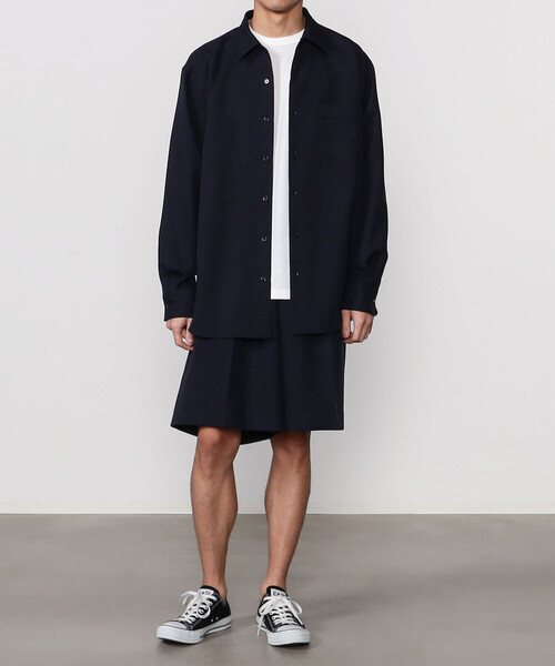 Scye（サイ）の「Scye | ポリエステル プリーツショーツ MEN（その他パンツ・メンズ・ダークネイビー・38/40）」の9枚目の写真