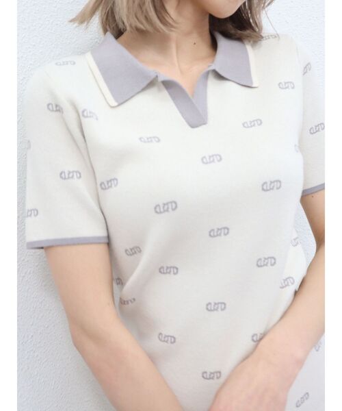 EMODA（エモダ）の「トーンカラーポロワンピース（ワンピース・レディース・アイボリー/ブラック/ブルー・FREE）」の12枚目の写真