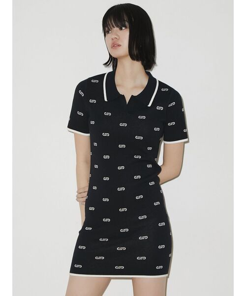 EMODA（エモダ）の「トーンカラーポロワンピース（ワンピース・レディース・アイボリー/ブラック/ブルー・FREE）」の18枚目の写真