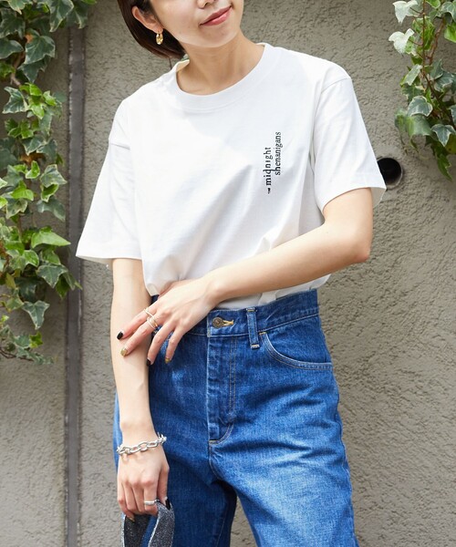 Firsthand(ファーストハンド)の「Firsthand/ファーストハンド midnight shenanigans 刺繍Tシャツ / 半袖TEE(Tシャツ/カットソー・レディース・ホワイト/ブラック/ベージュ/ピンク・ONE SIZE)」の22枚目の写真