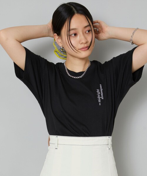 Firsthand(ファーストハンド)の「Firsthand/ファーストハンド midnight shenanigans 刺繍Tシャツ / 半袖TEE(Tシャツ/カットソー・レディース・ホワイト/ブラック/ベージュ/ピンク・ONE SIZE)」の15枚目の写真