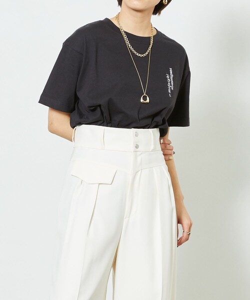 Firsthand(ファーストハンド)の「Firsthand/ファーストハンド midnight shenanigans 刺繍Tシャツ / 半袖TEE(Tシャツ/カットソー・レディース・ホワイト/ブラック/ベージュ/ピンク・ONE SIZE)」の20枚目の写真