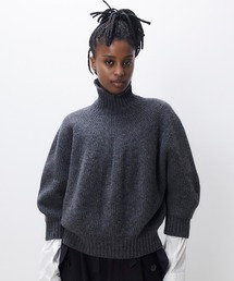 unfil アンフィル / superfine lambs wool ribbed-knit high neck sweater スーパーファインラムウール リブニット ハイネックセーター / WHFL-UW124