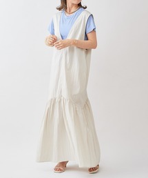 Omekashi | タフタギャザージャンパースカート(ワンピース)